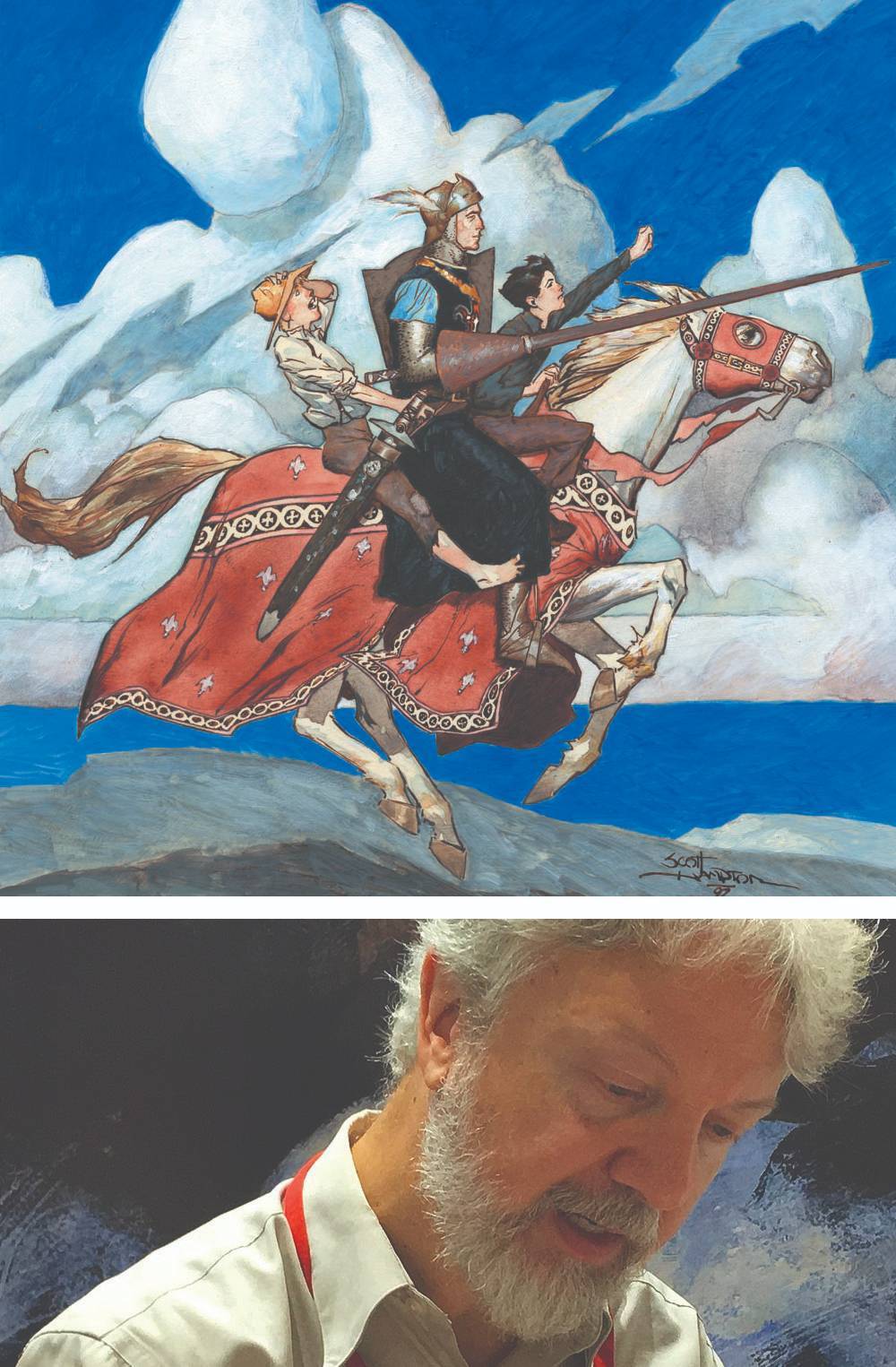 Art and portrait of Scott Hampton